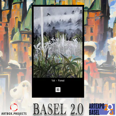 L'œuvre « Forest » présentée lors d'Artbox.Projects Basel 2.0.