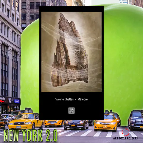 L'œuvre « Météore » présentée à New York lors d'Artbox.Projects New York 2.0.
